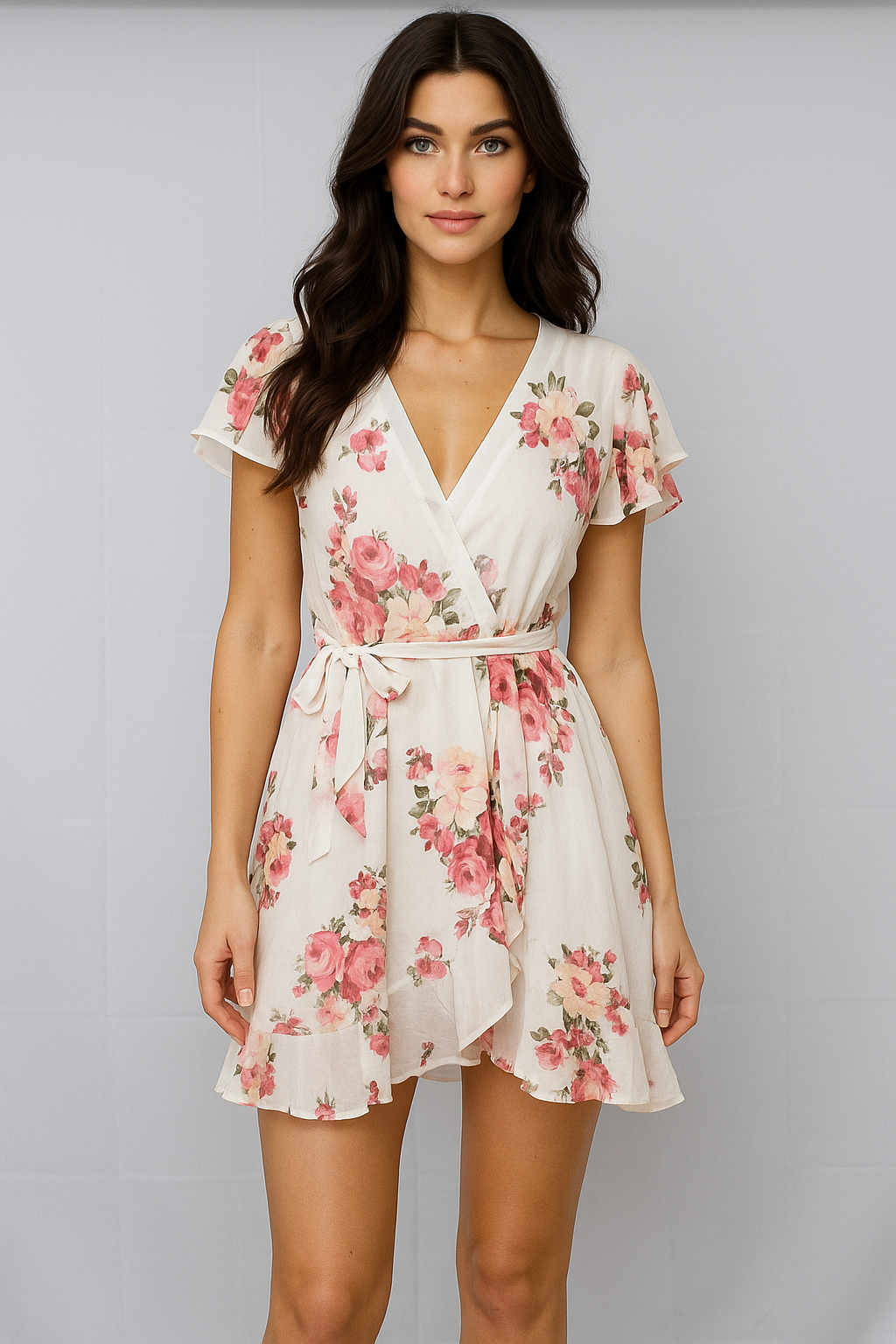 Floral Printed Short Dress
