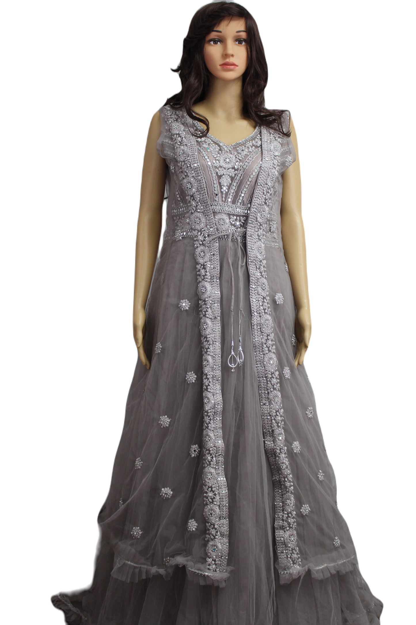 Pastel Gray with a Tinge of Rose Gown