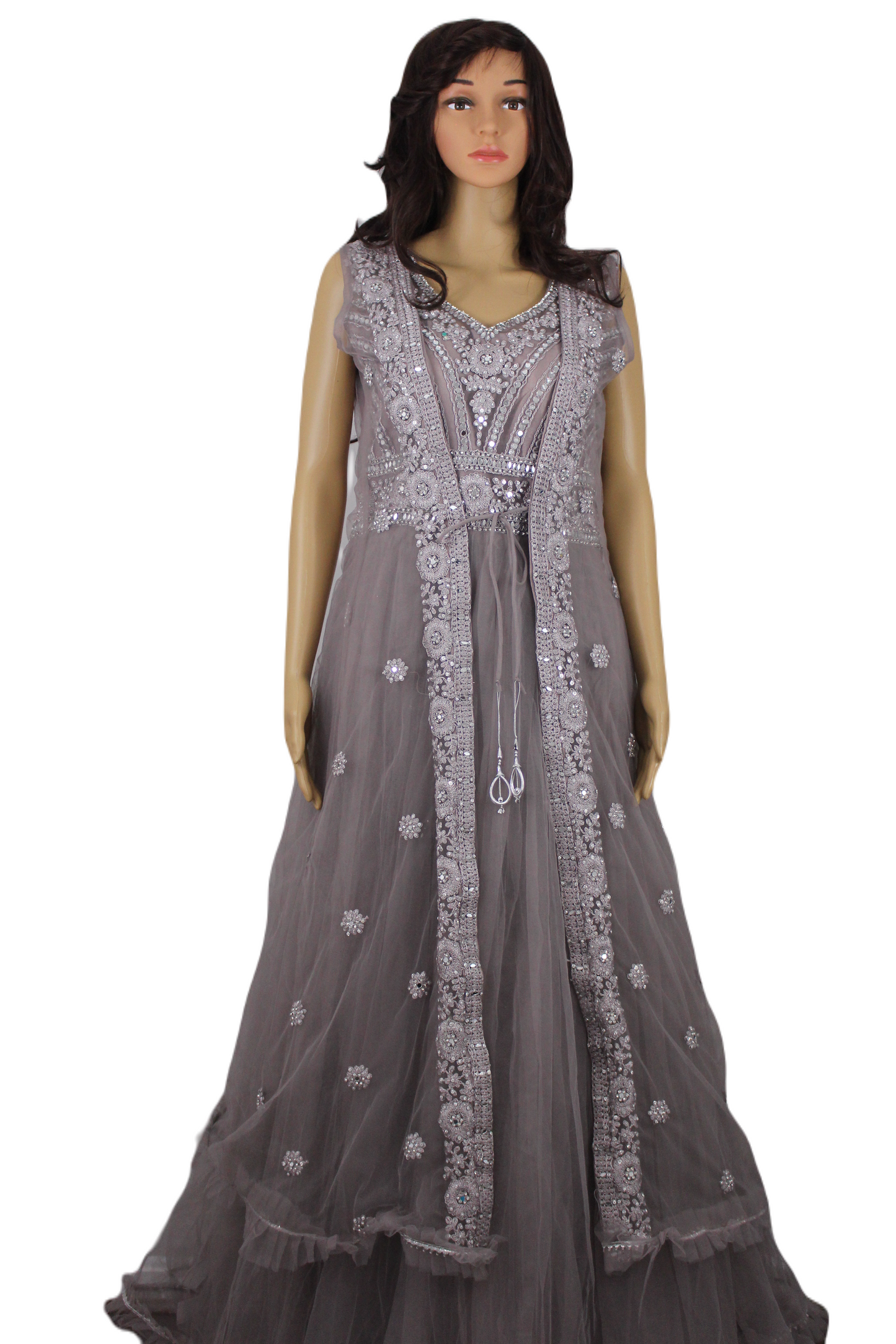 Pastel Gray with a Tinge of Rose Gown