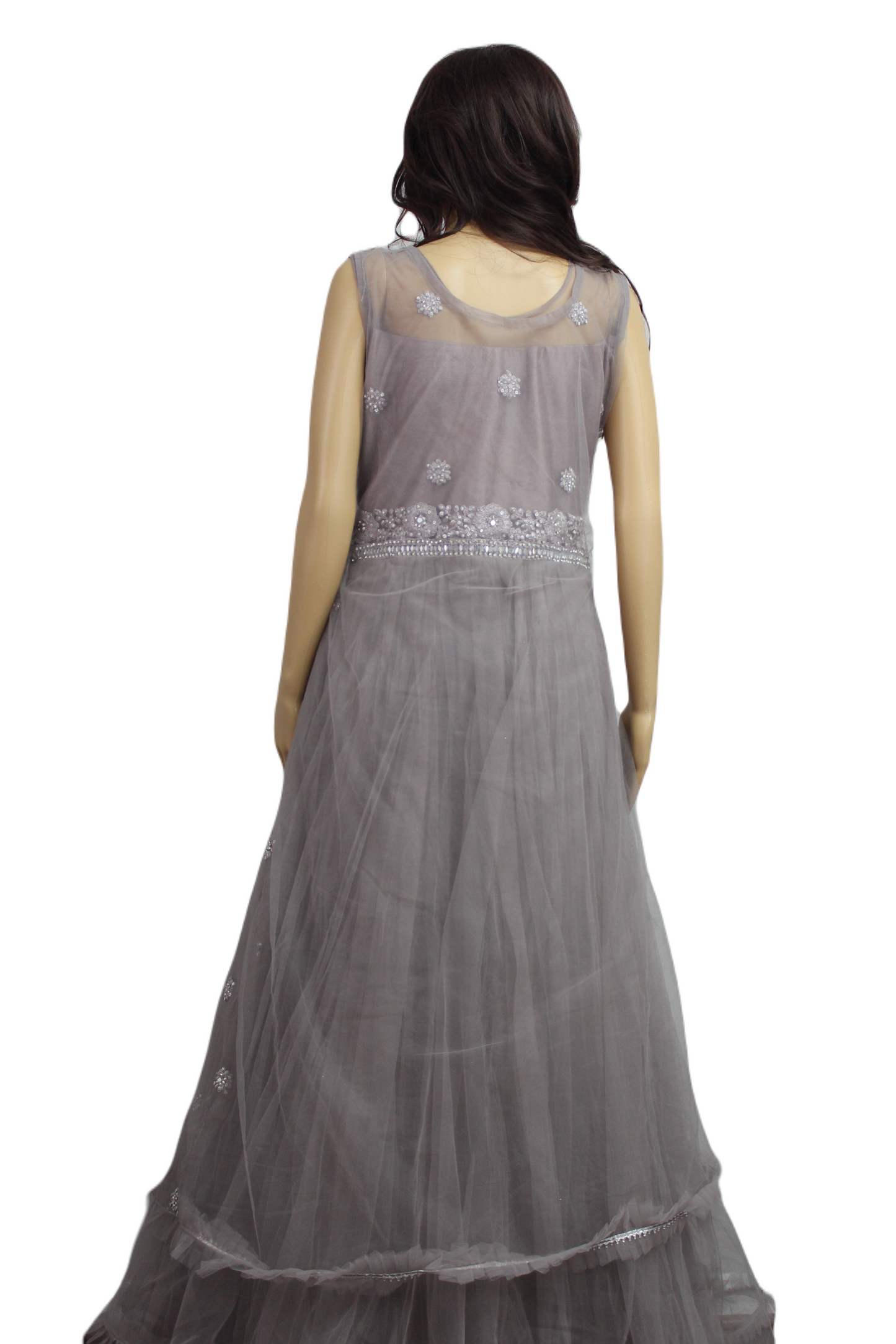 Pastel Gray with a Tinge of Rose Gown