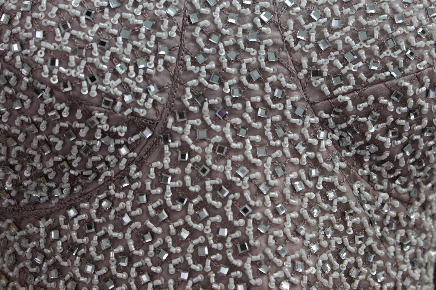 Mauve Shaded Handworked Fusion Crop Top with Exquisite Georgette Skirt