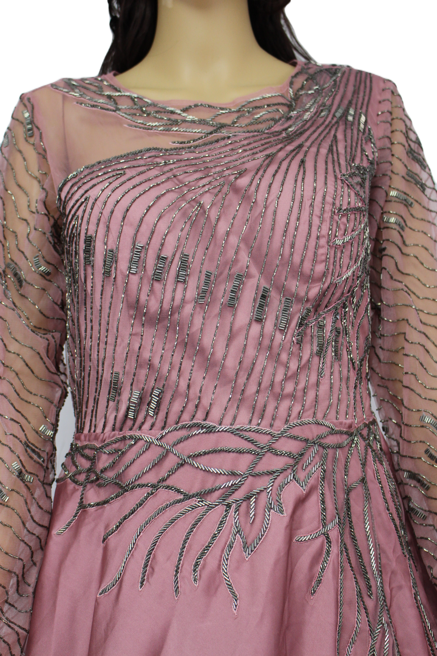 Designer Gown with Hand Embroidery
