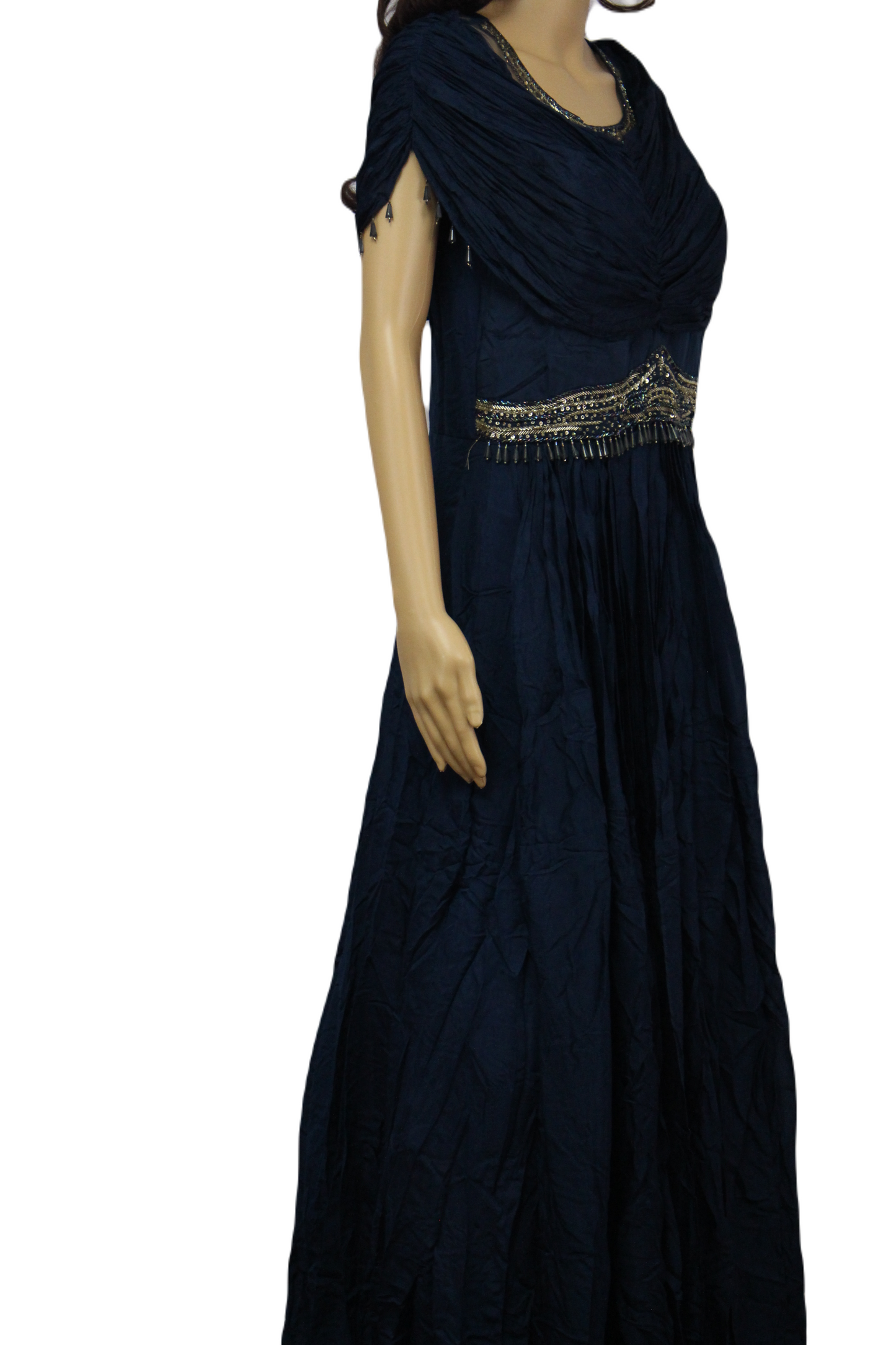 Simple and Elegant Pure Crepe Silk Gown