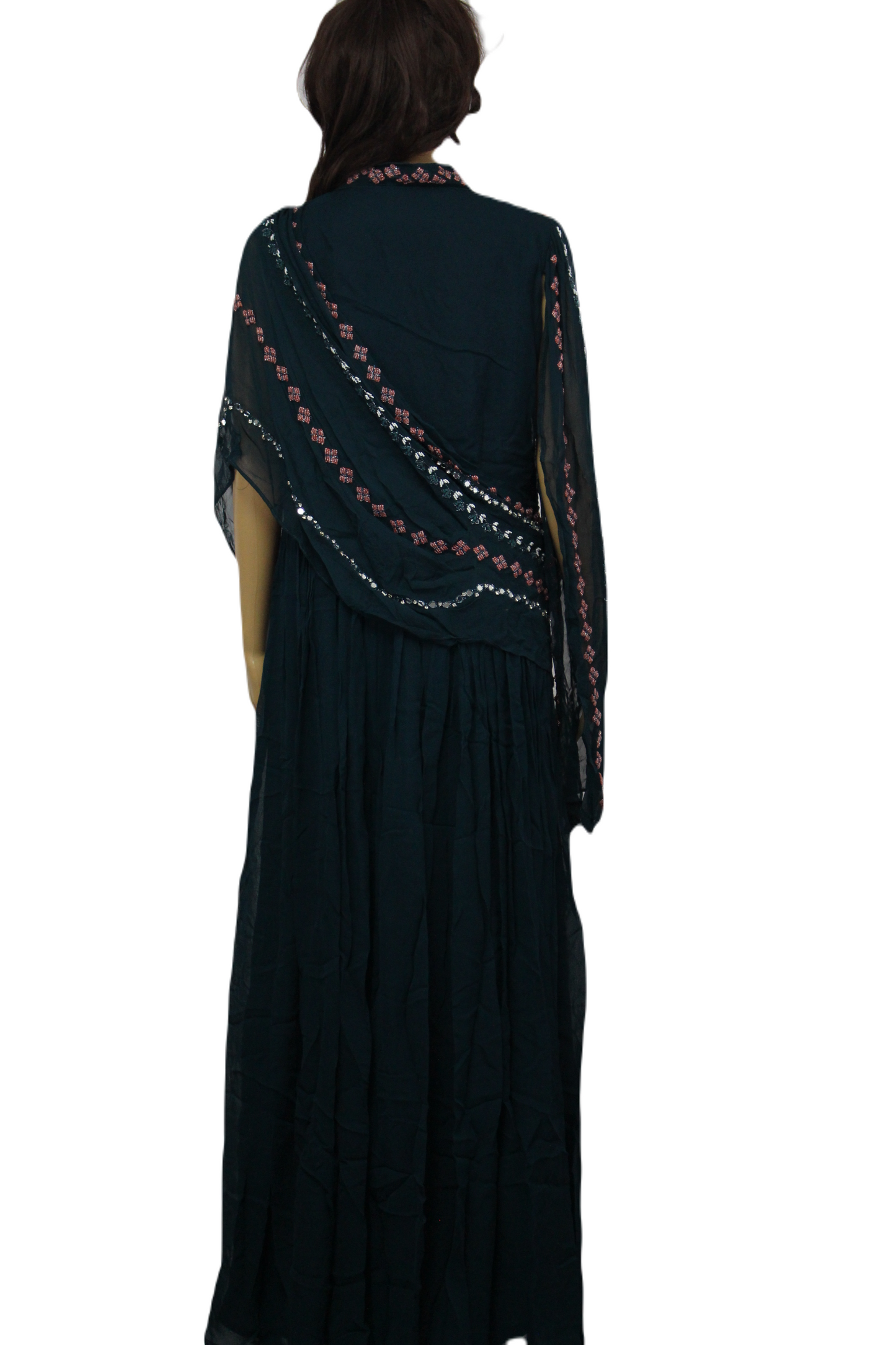 One-of-a-kind Designer Gown with Hand Embroidery