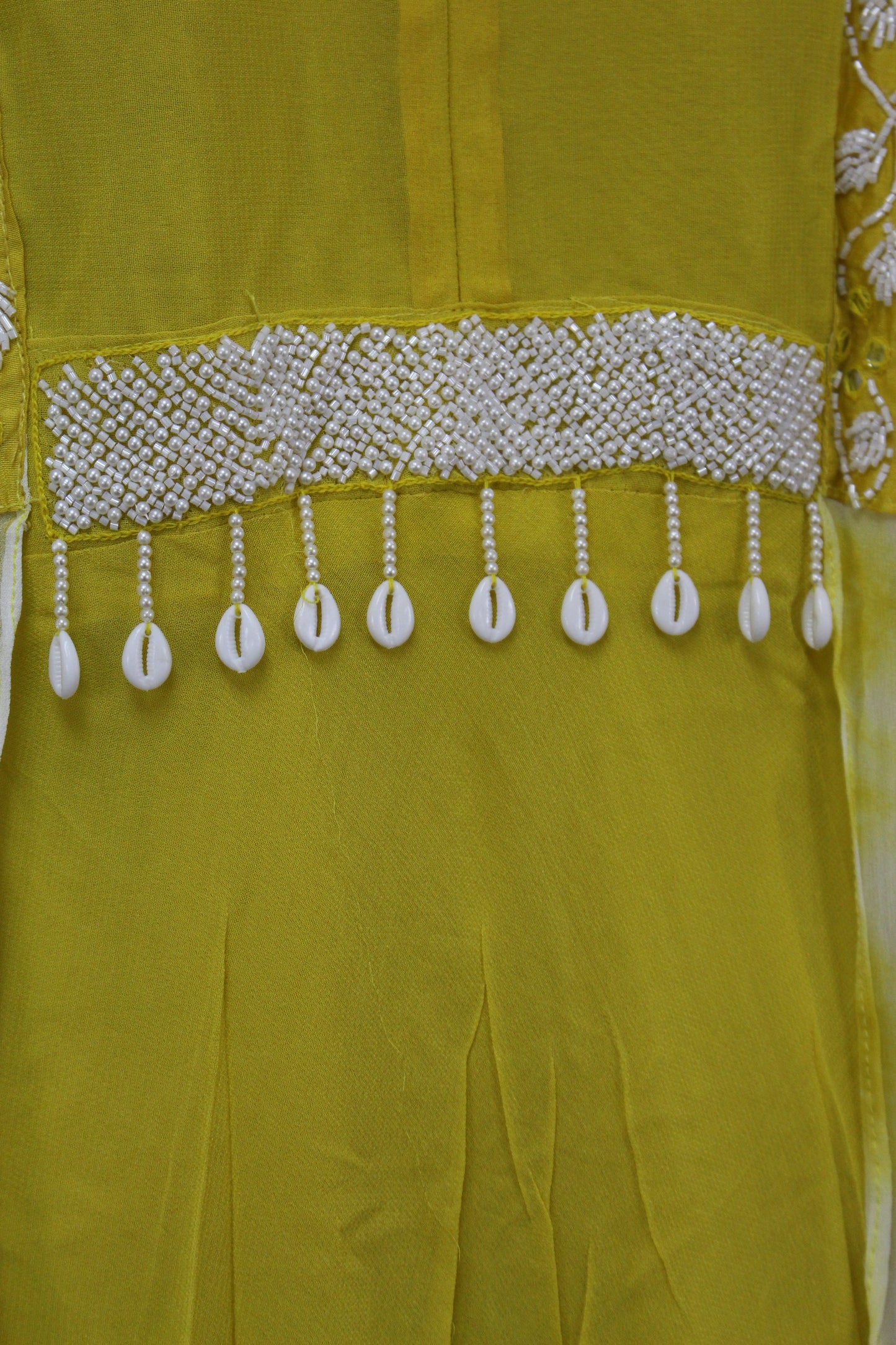 Semi Poncho Style Hand Made Pure Chiffon Maxi