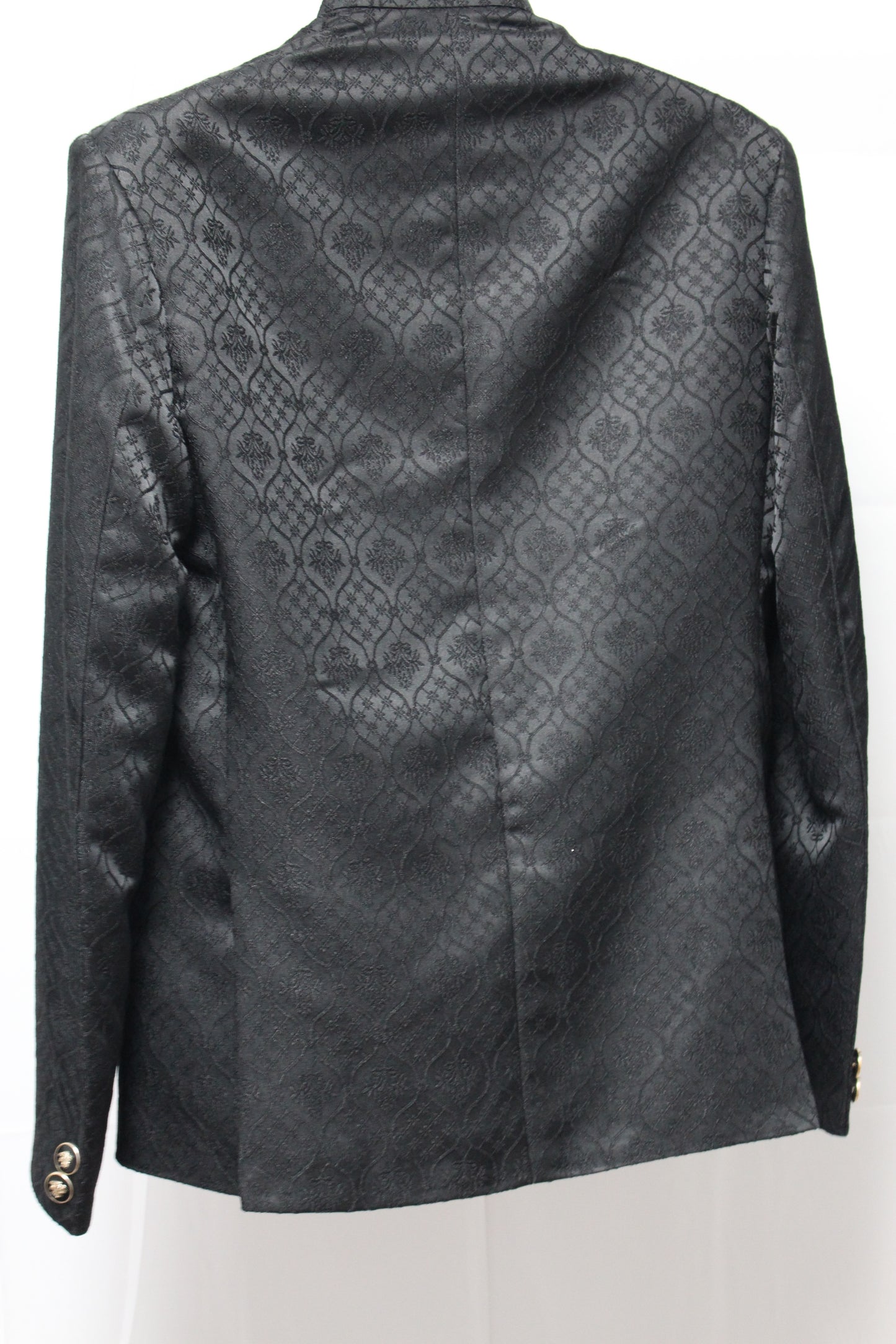 Black Embroidered Royal Suit for Men - Two Piece Set