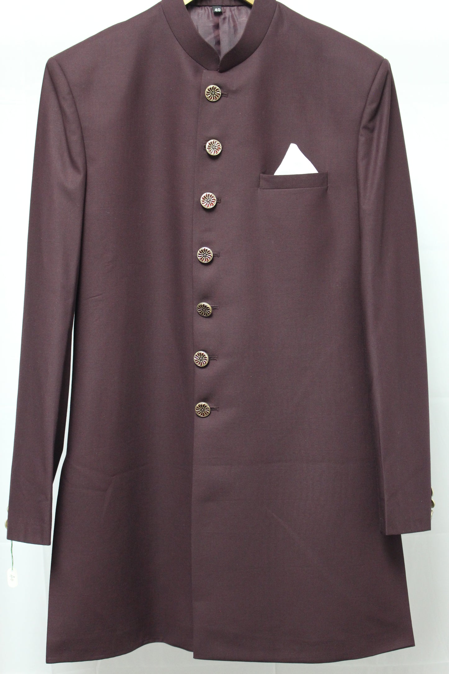 Burgundy/ Deep Wine Colored Long Suit Set (2 Piece)