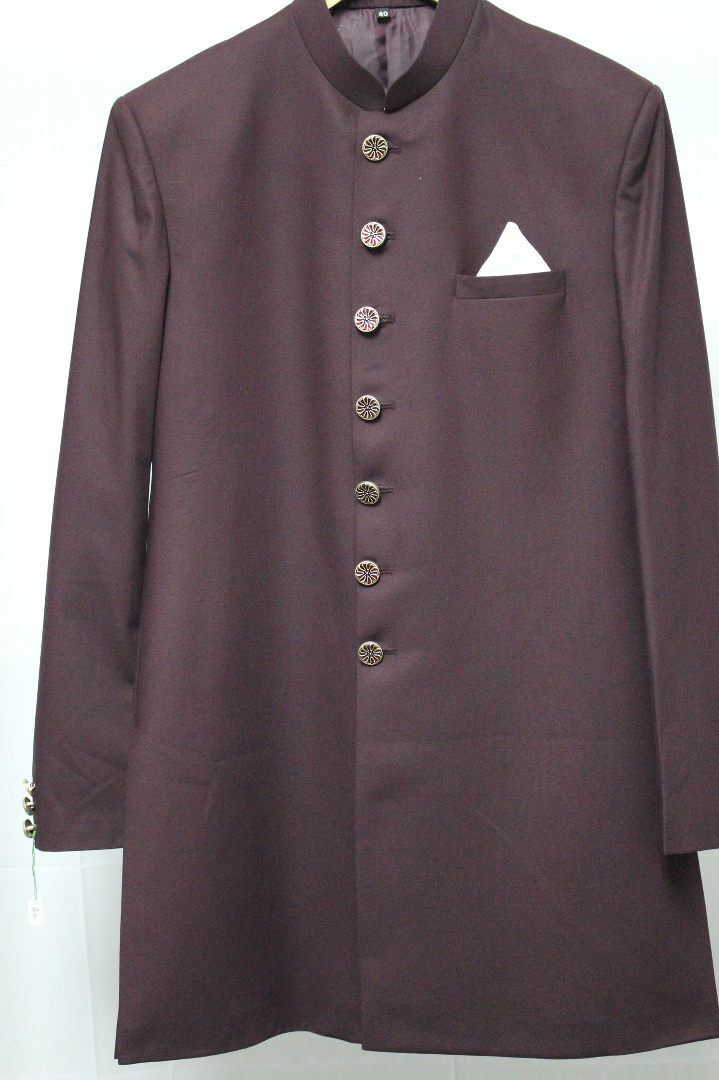 Burgundy/ Deep Wine Colored Long Suit Set (2 Piece)