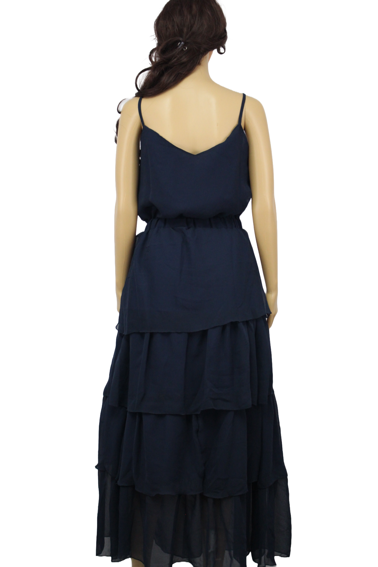 Solid Layered Maxi in Midnight Blue (Up to Medium)