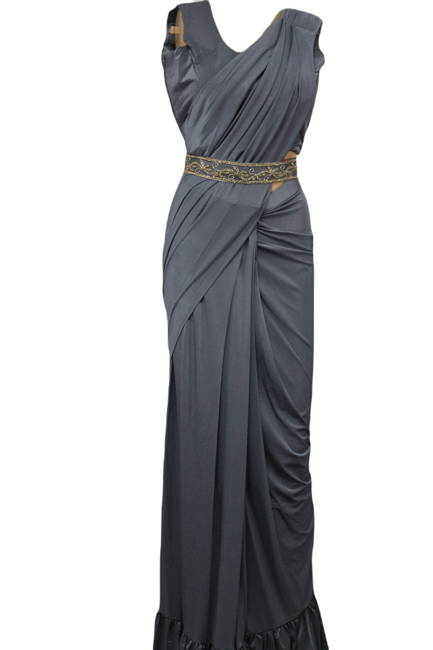 Designer Handmade Ready-to-Wear Saree with a Modern Twist