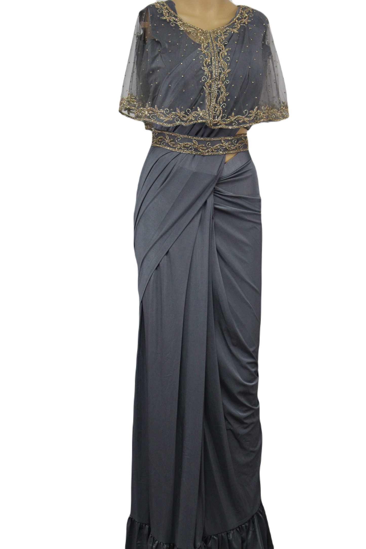 Designer Handmade Ready-to-Wear Saree with a Modern Twist
