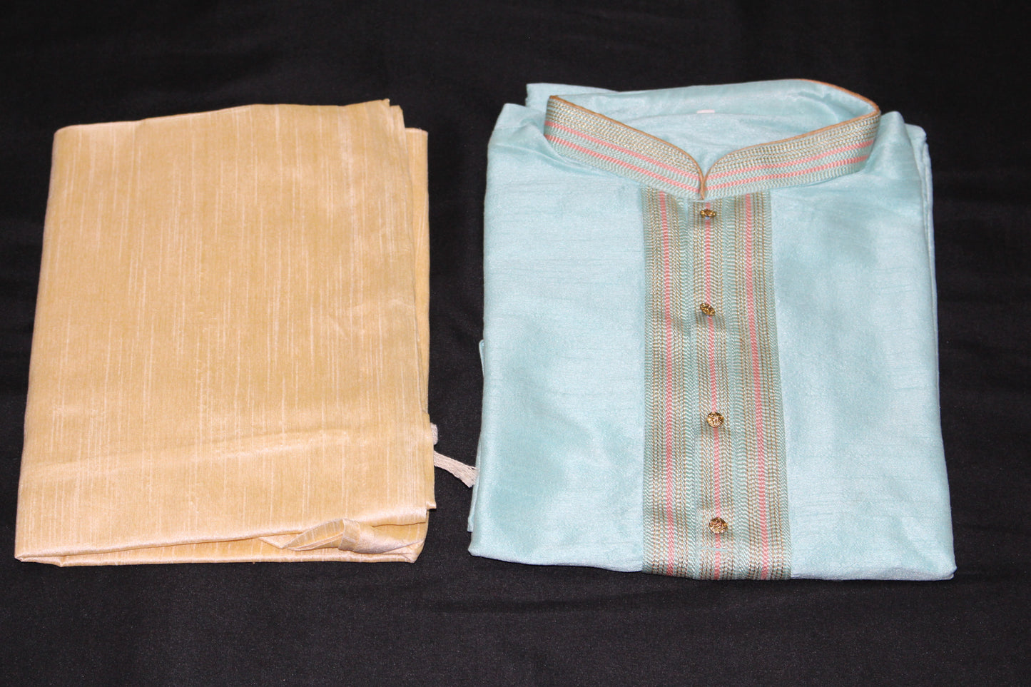 Sky Blue Colored Kurta Pyjama Set