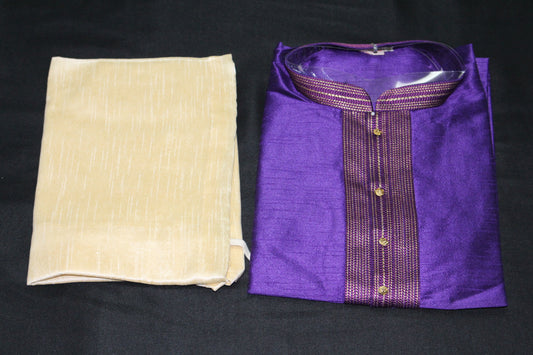 Violet Colored Kurta Pyjama Set