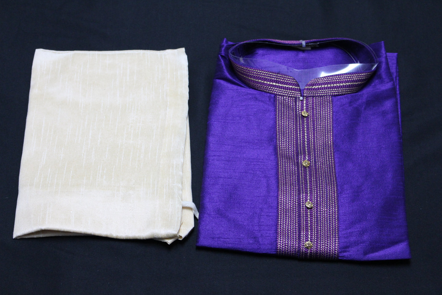 Violet Colored Kurta Pyjama Set