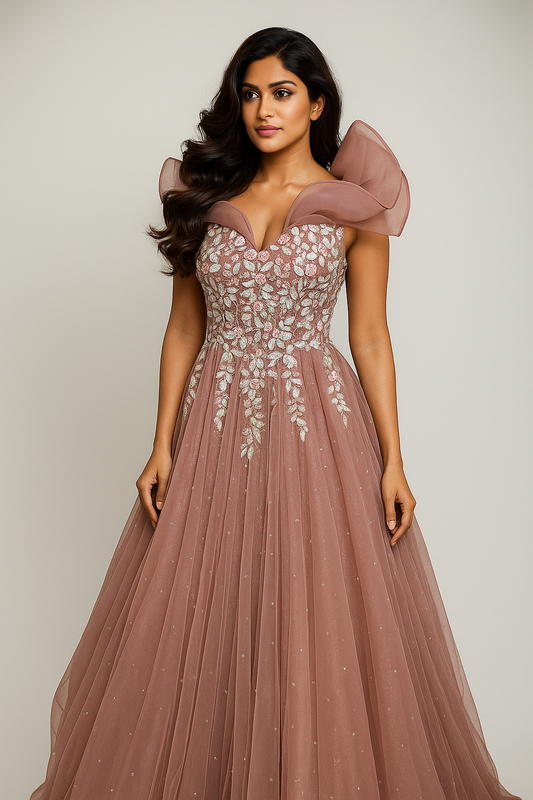 Extravagant Gown (Handmade Custom Design)