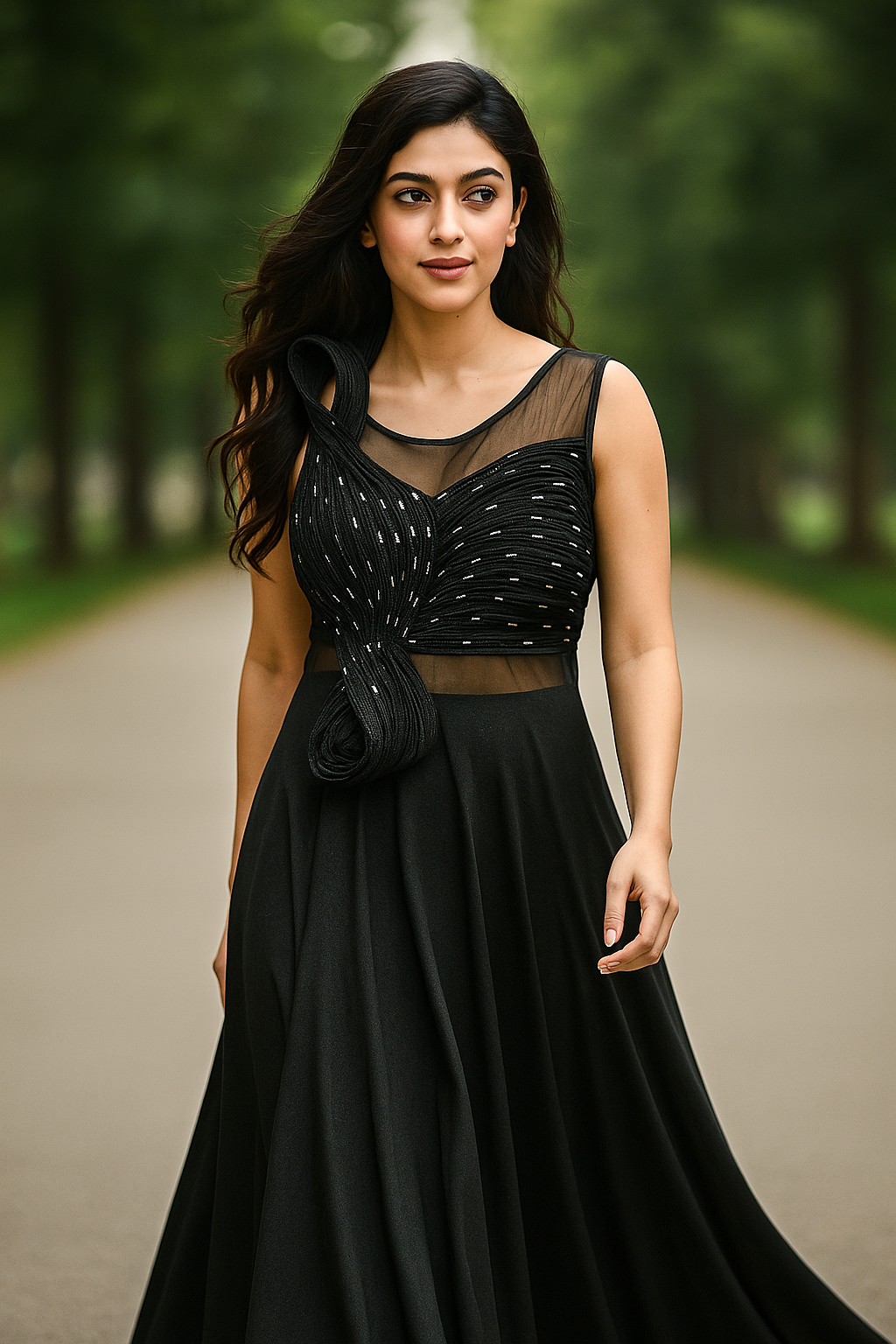 The Gala Gown with an Infinite Twist (Black)