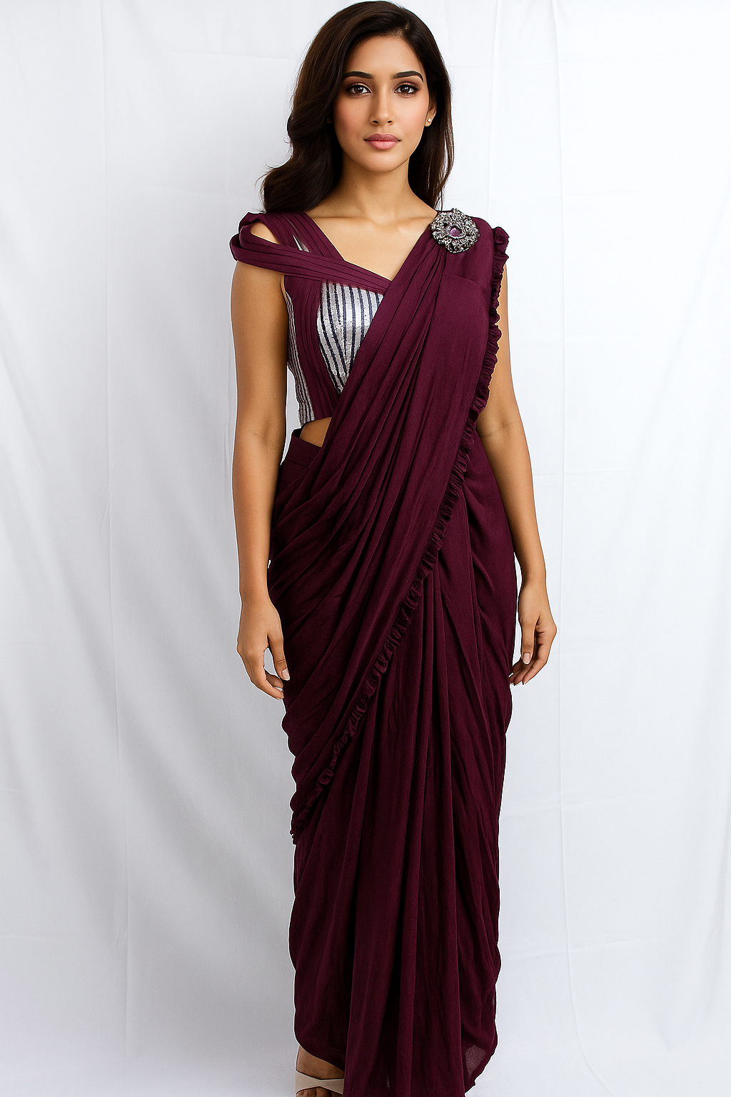 Ready to Wear SAREE with Designer Blouse