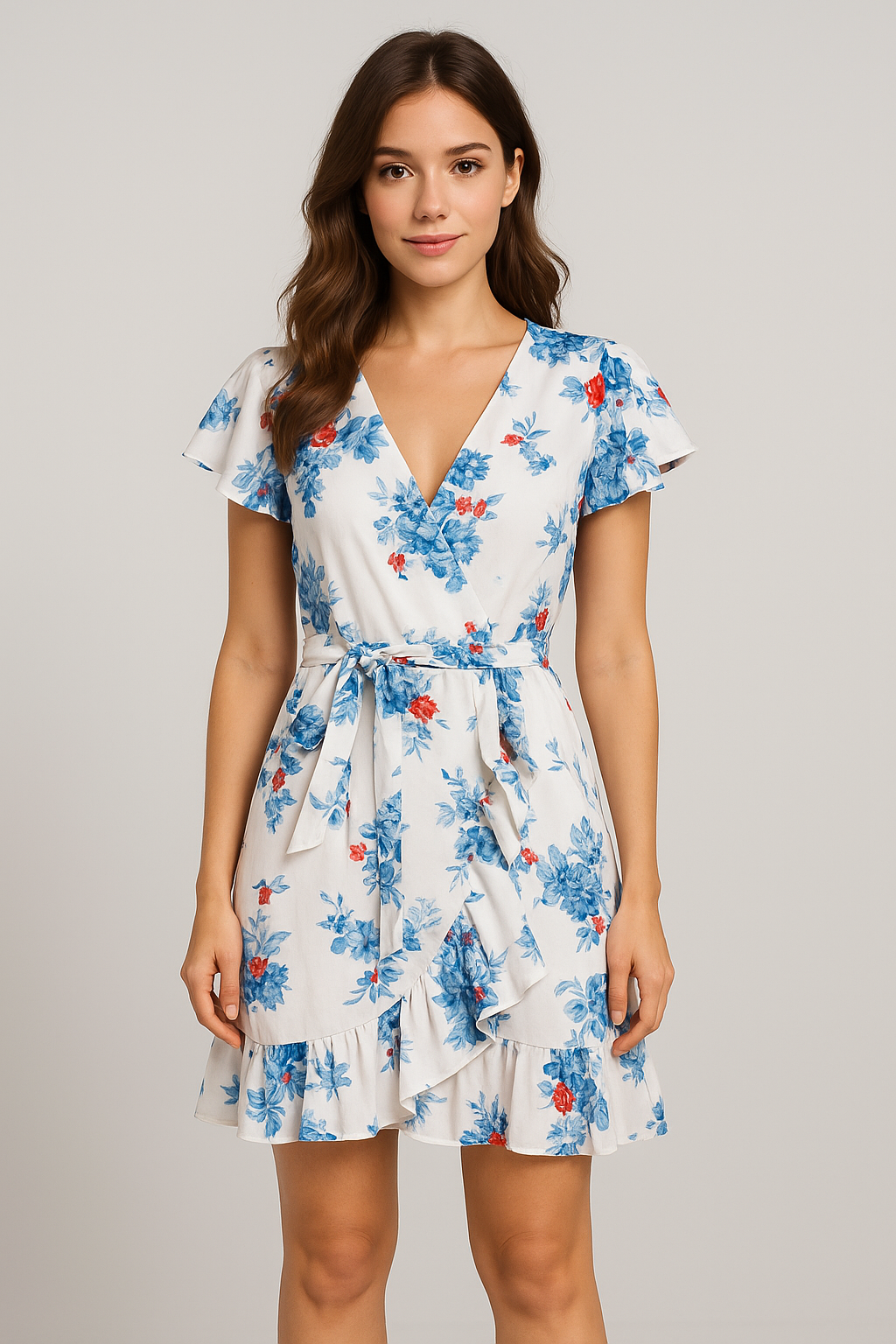 Floral Printed Short Dress