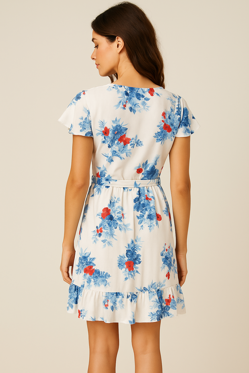 Floral Printed Short Dress