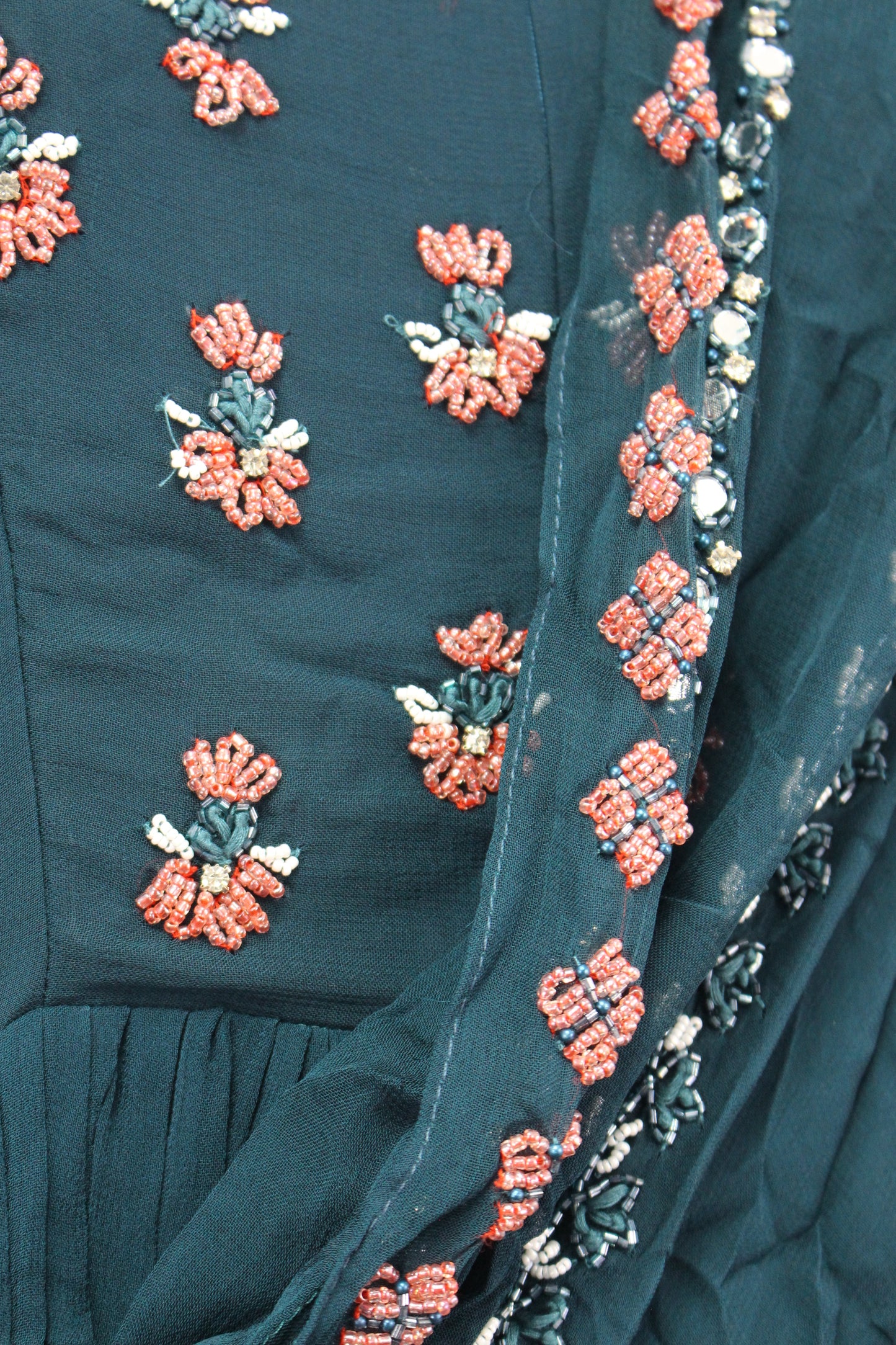 One-of-a-kind Designer Gown with Hand Embroidery