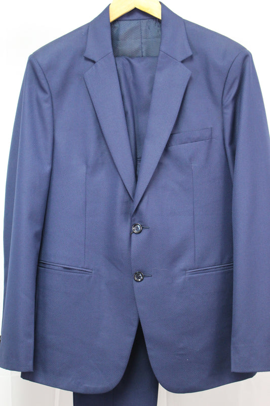 Simple 2-Piece Suit Set in Blue