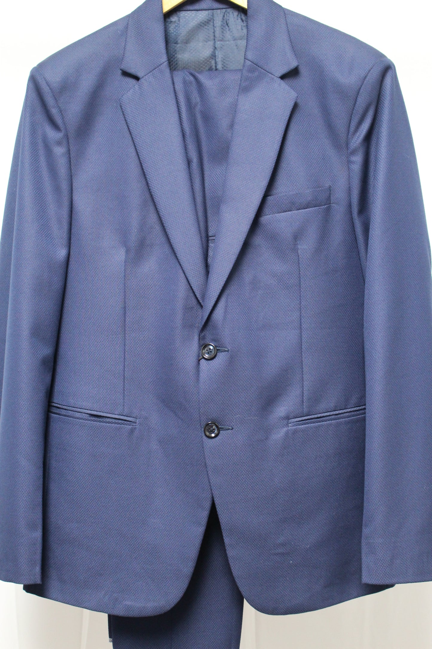 Simple 2-Piece Suit Set in Blue