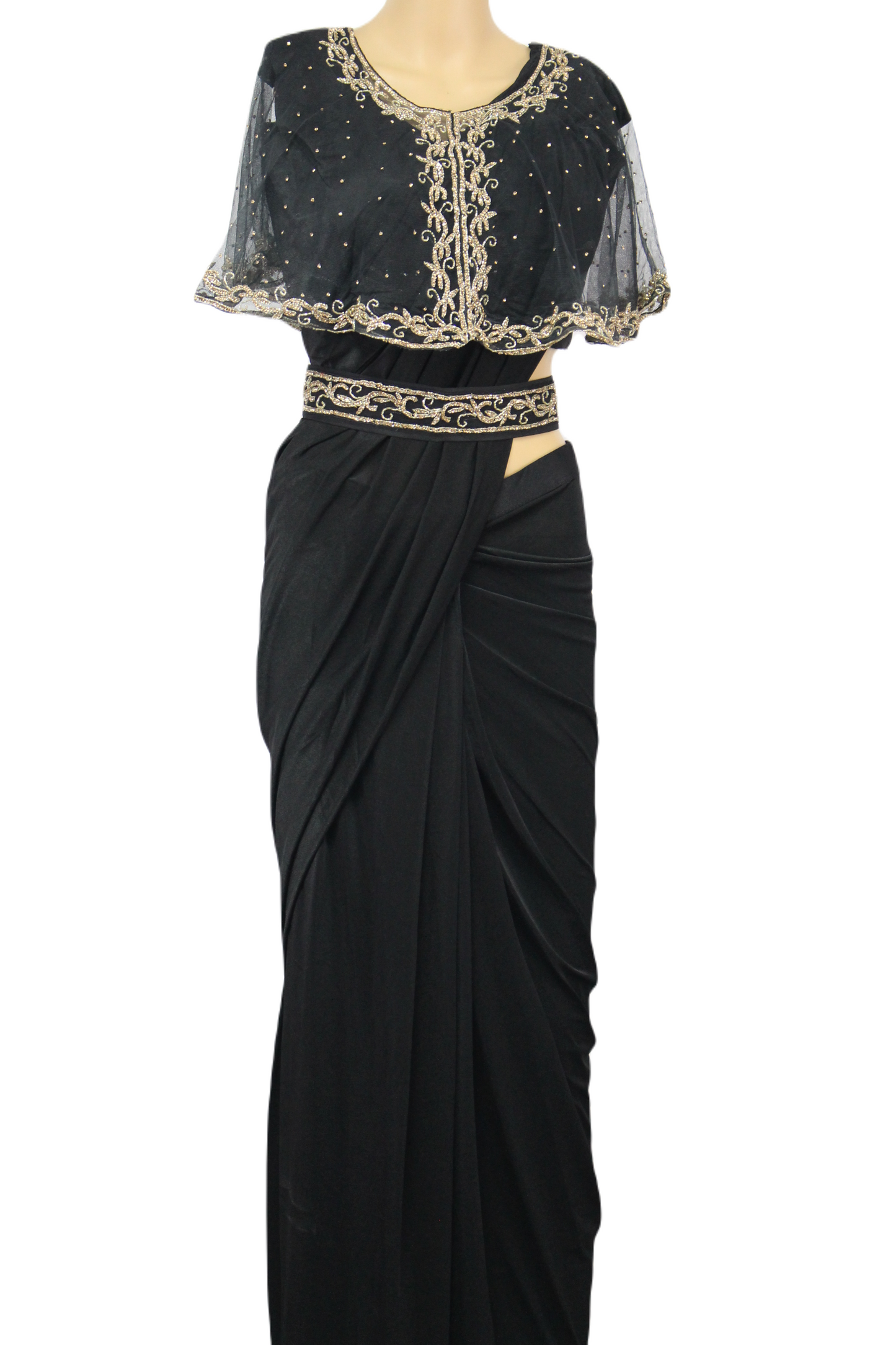 Designer Handmade Ready-to-Wear Saree with a Modern Twist